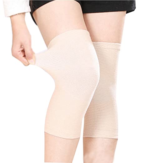 Genouillères en tissu de bambou pour le soutien du genou, l'amélioration de la circulation et le soulagement de la douleur, compression sportive pour la course, la gestion de la douleur, les douleurs arthritiques pour femmes et hommes