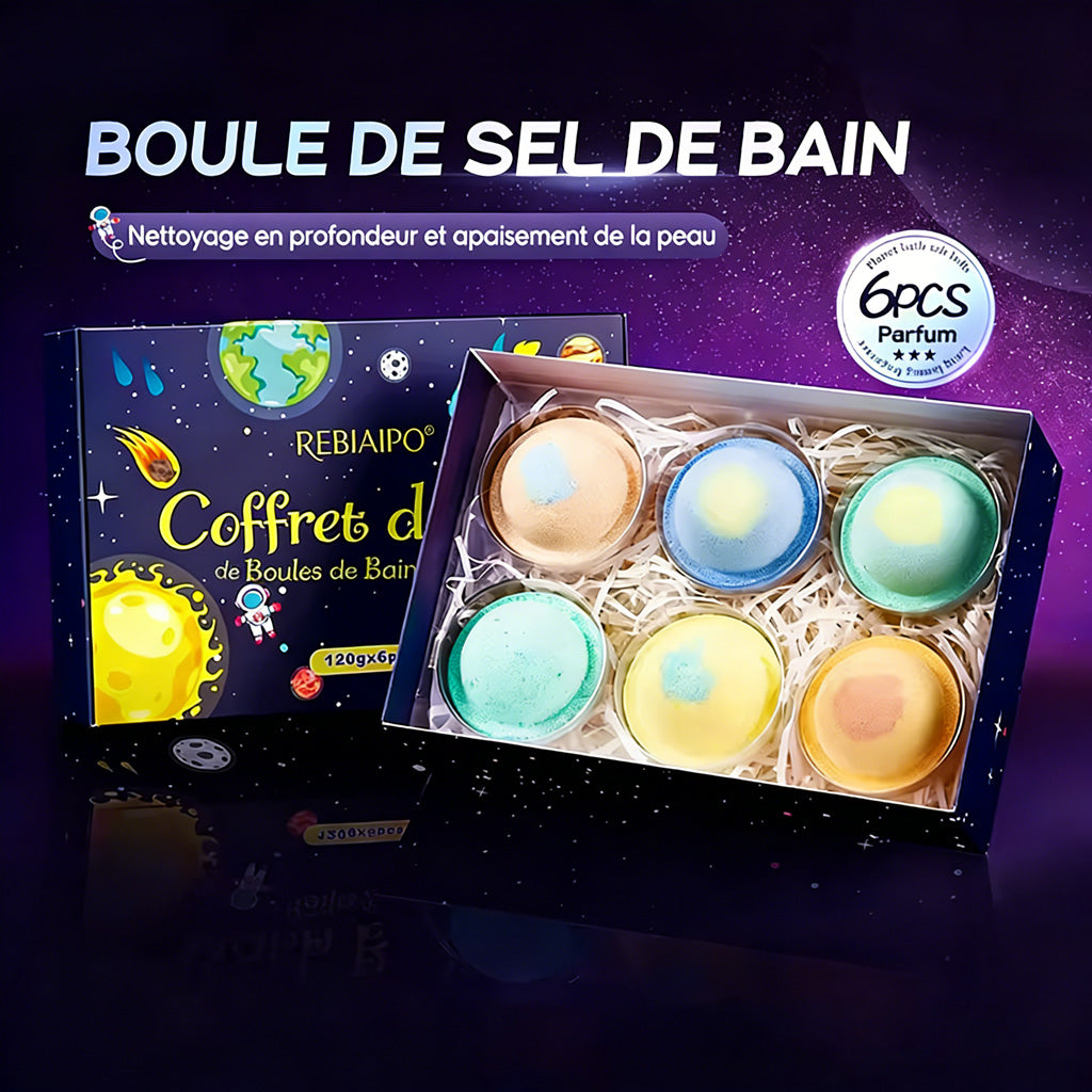 🇫🇷𝐑𝐄𝐁𝐘𝐈𝐏𝐎® Coffret de Bombes de Bain Éducatives — 7 Designs Thématiques pour Stimuler la Curiosité et l’Imagination des Enfants