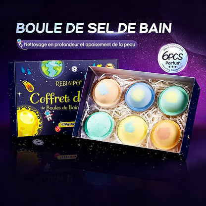 🇫🇷𝐑𝐄𝐁𝐘𝐈𝐏𝐎® Coffret de Bombes de Bain Éducatives — 7 Designs Thématiques pour Stimuler la Curiosité et l’Imagination des Enfants
